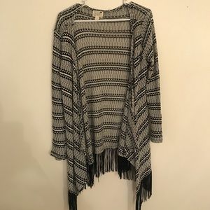 PacSun fringe cardigan